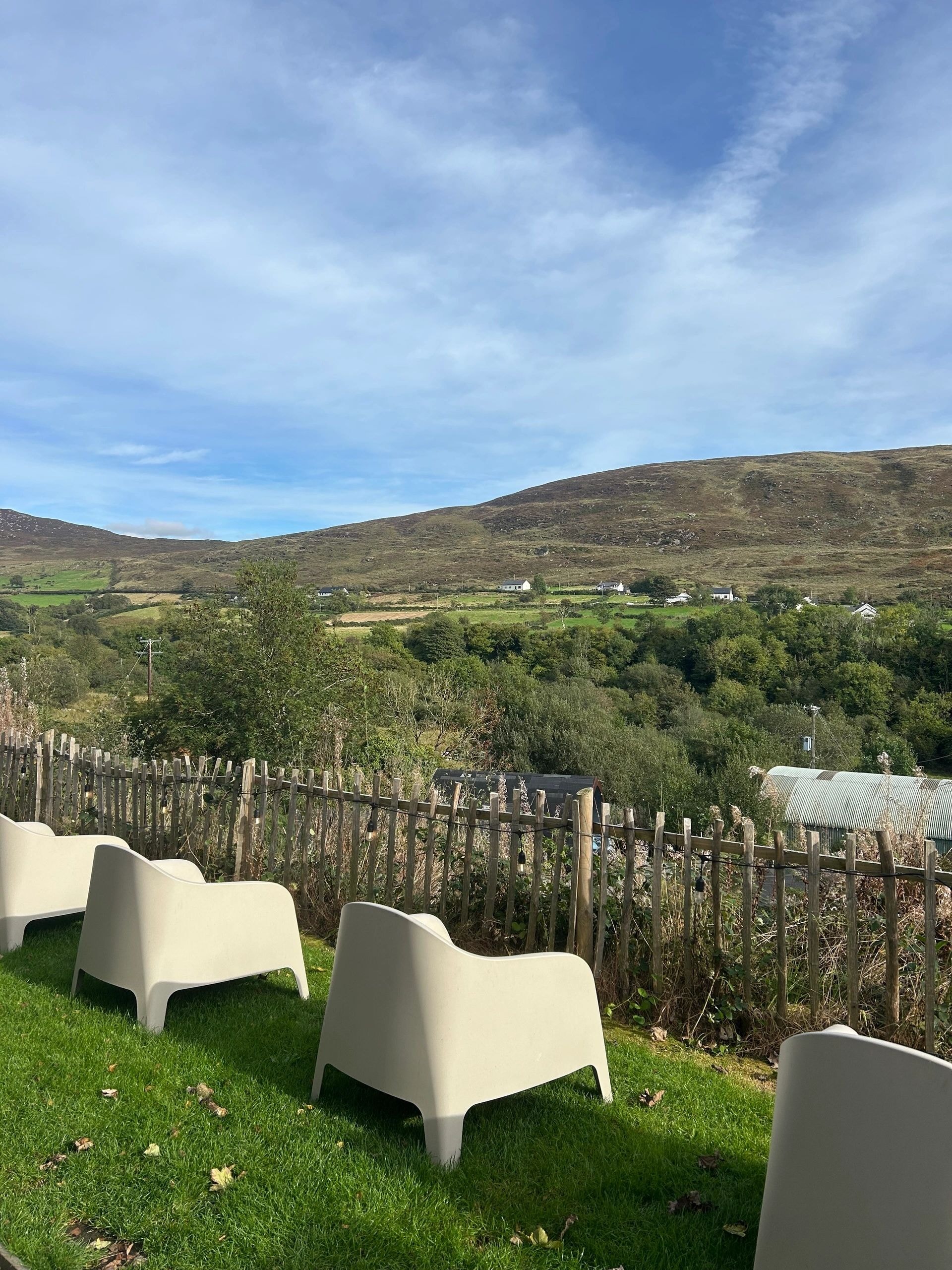 Chairs overlooking the valley